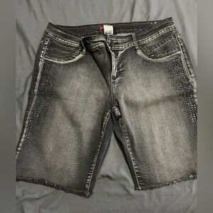 Women’s Black Denim Bermuda shorts size